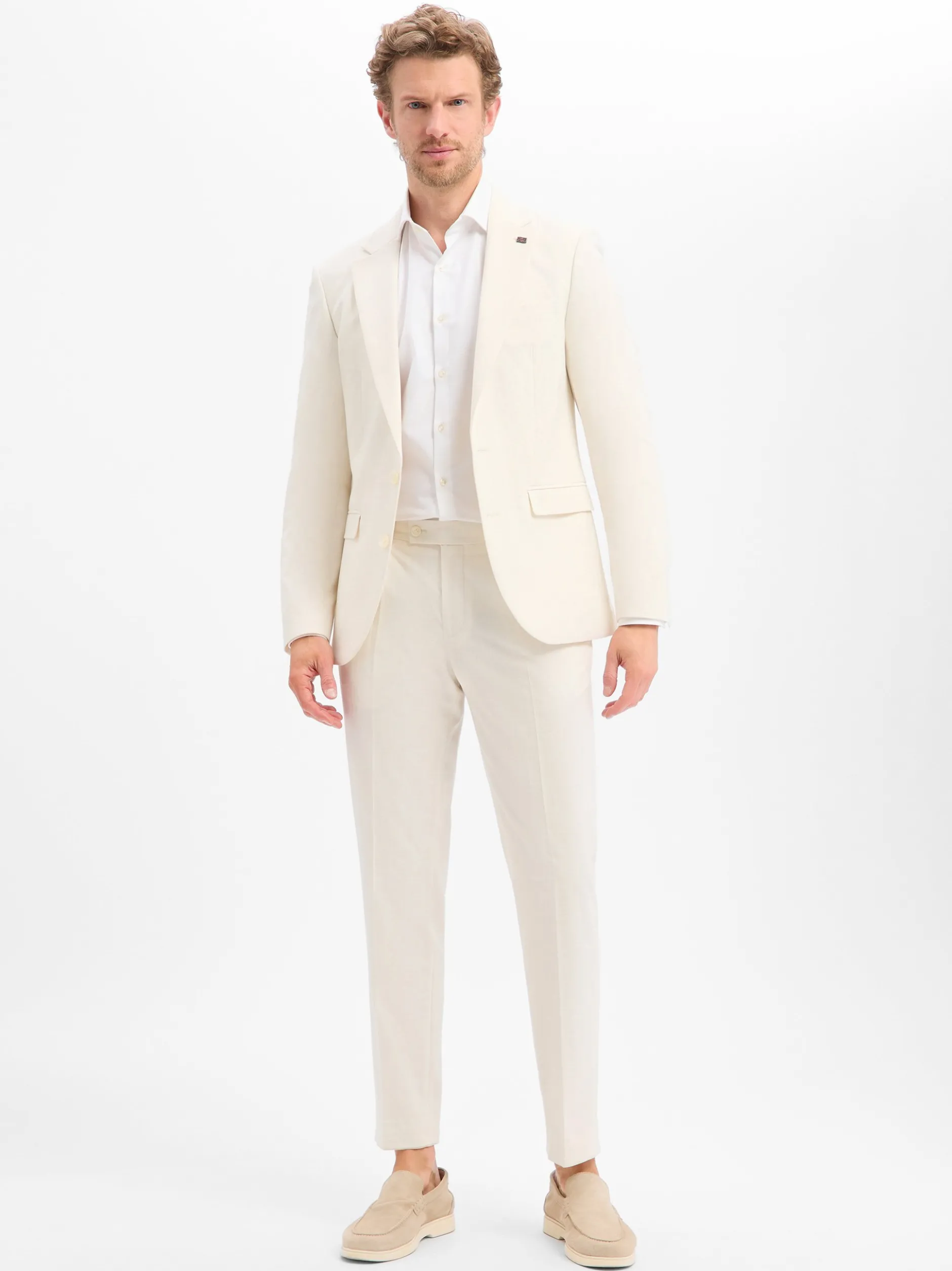 Finshley & Harding London Herren Baukasten-Sakko in ecru