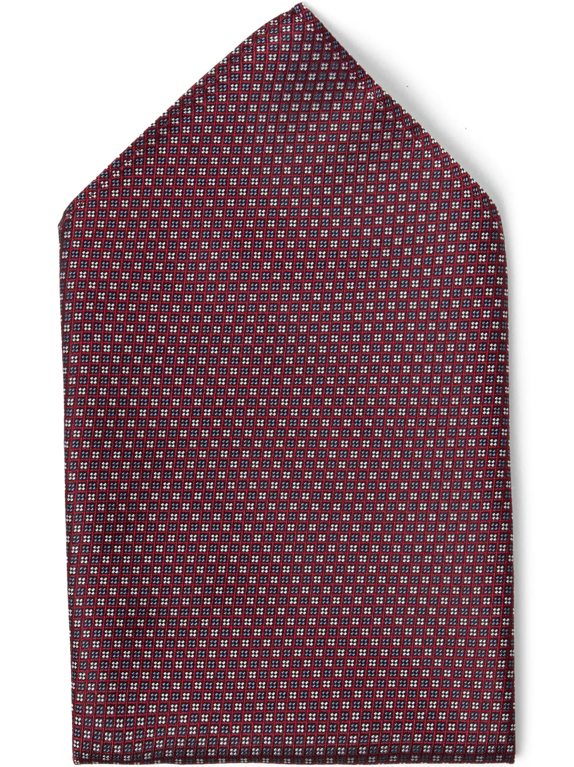 Finshley & Harding London Herren Fliege und Einstecktuch in bordeaux blau