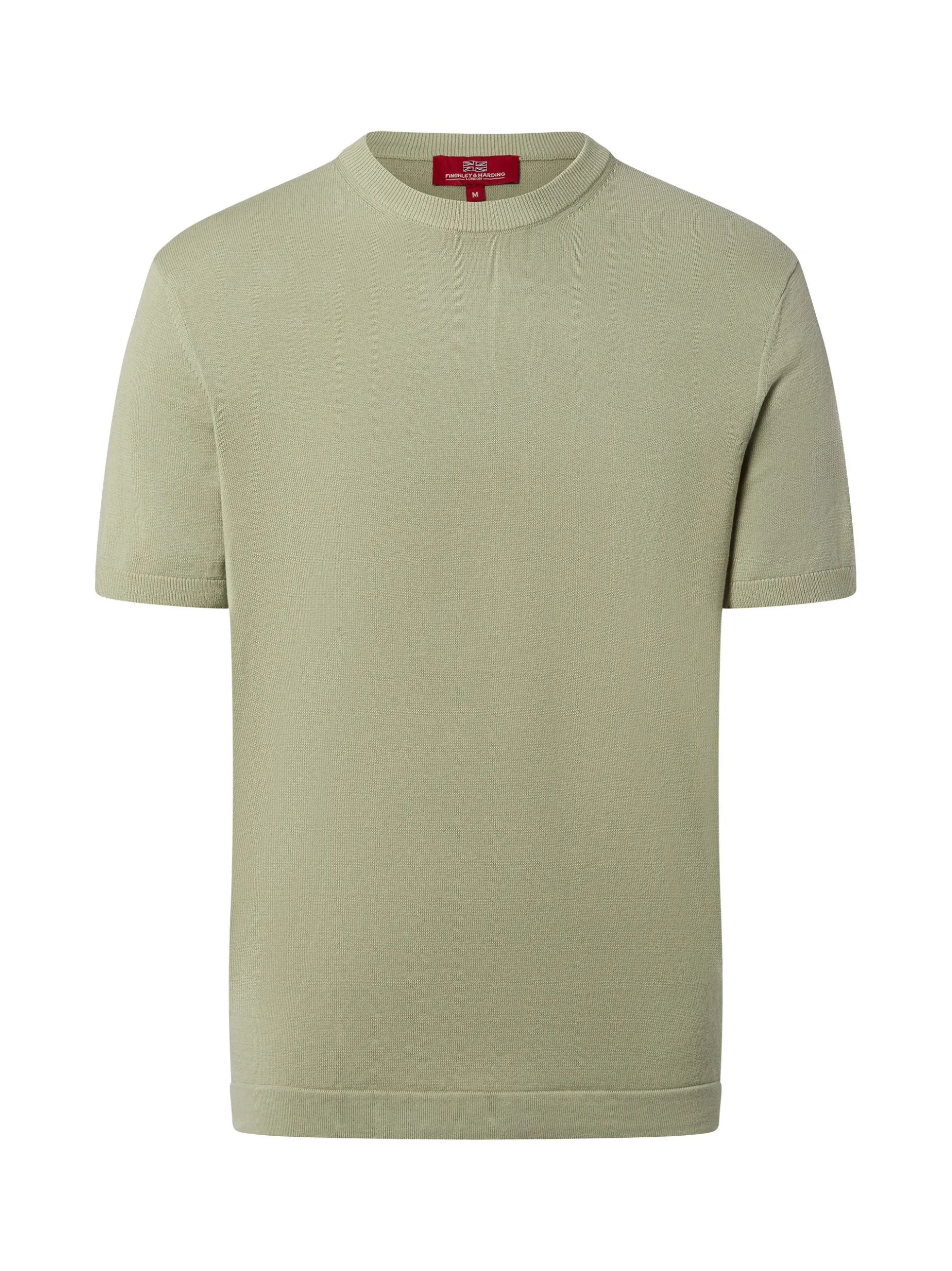 Finshley & Harding London Herren Strick-Shirt in schilf