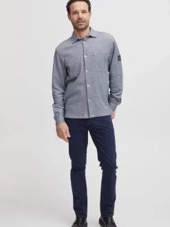 FQ1924 Herren Hemdjacke - FQOliver in blau