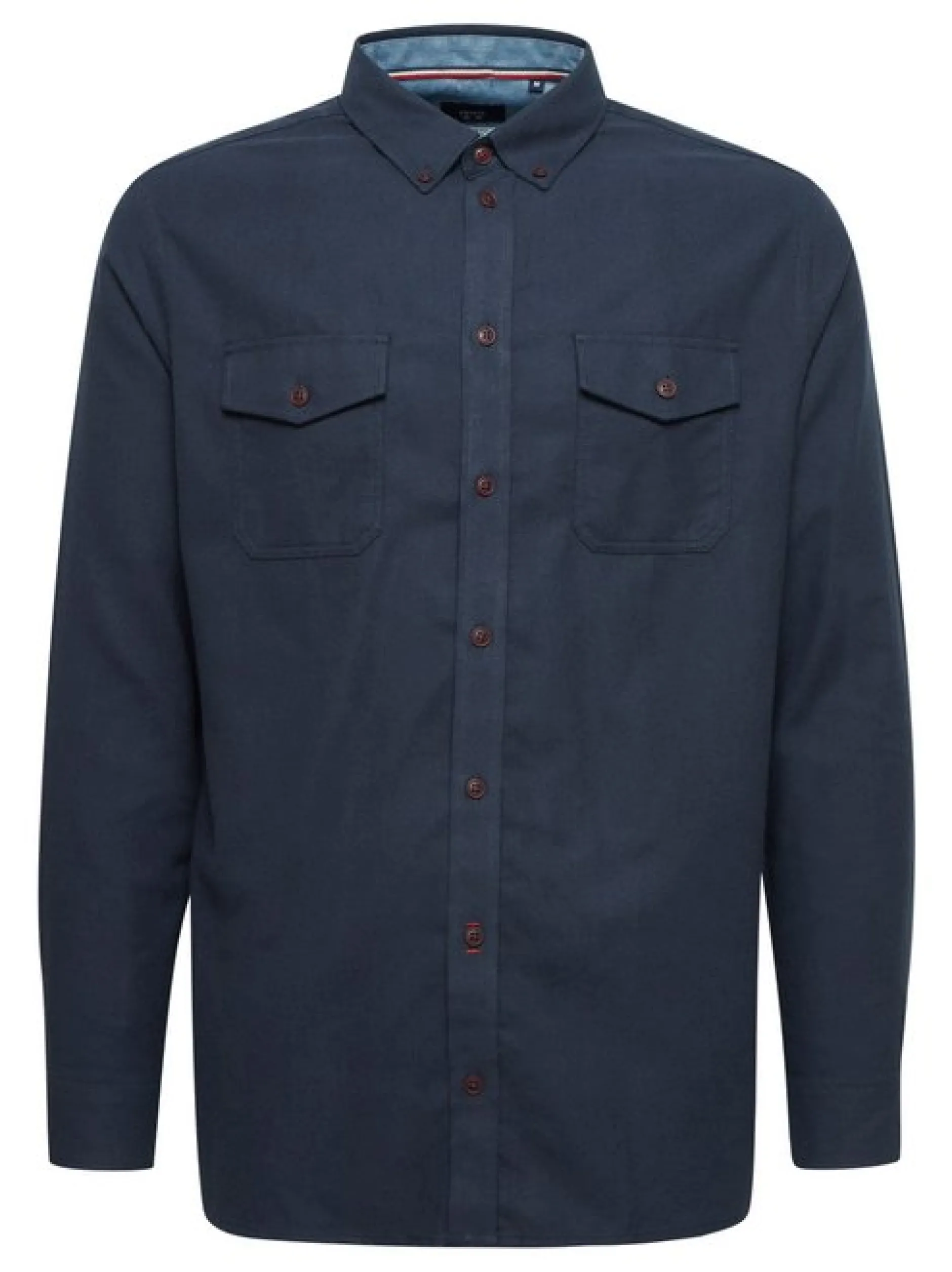 FQ1924 Herren Langarmhemd - FQSteven in blau