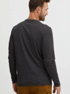 FQ1924 Herren Langarmshirt - FQDanfo in anthrazit