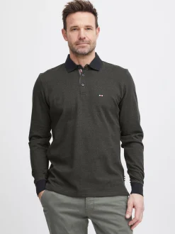 FQ1924 Herren Langarmshirt - FQPeter in anthrazit