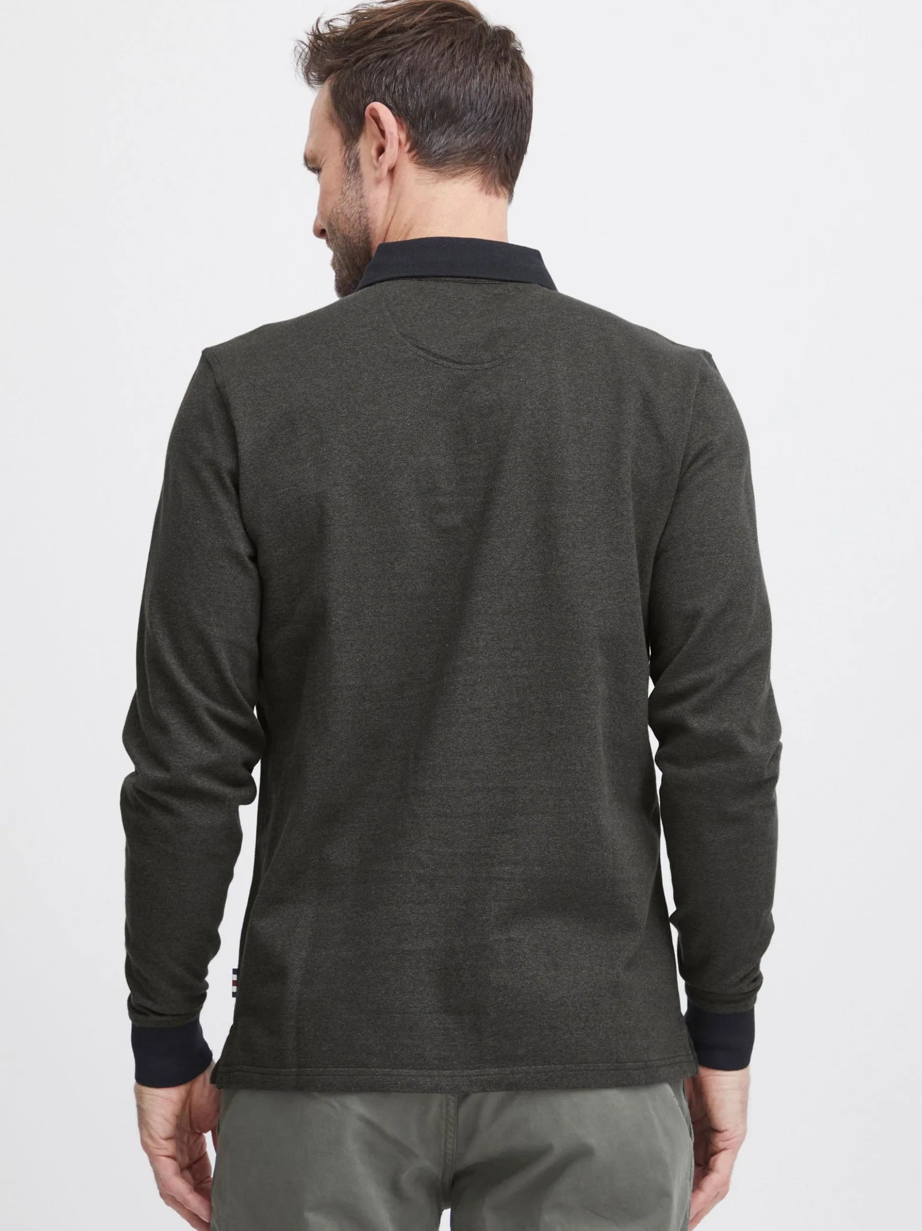 FQ1924 Herren Langarmshirt - FQPeter in anthrazit