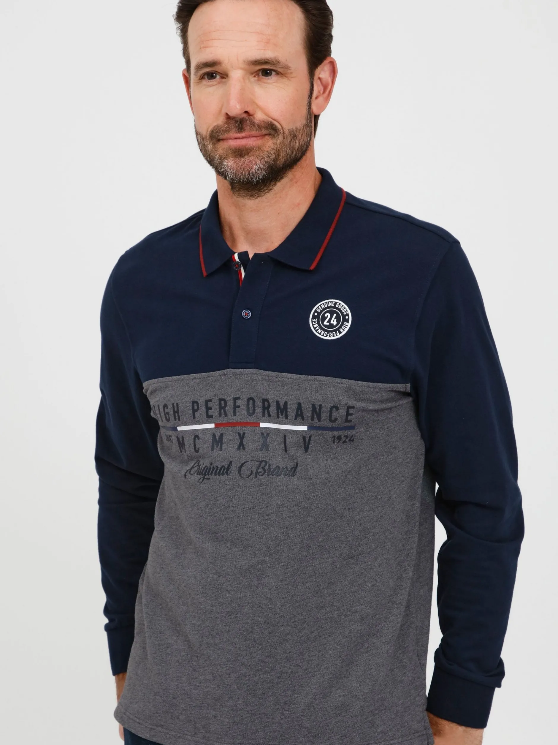 FQ1924 Herren Langarmshirt - FQReidar in grau