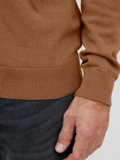 FQ1924 Herren Strickpullover - FQFynjard in braun