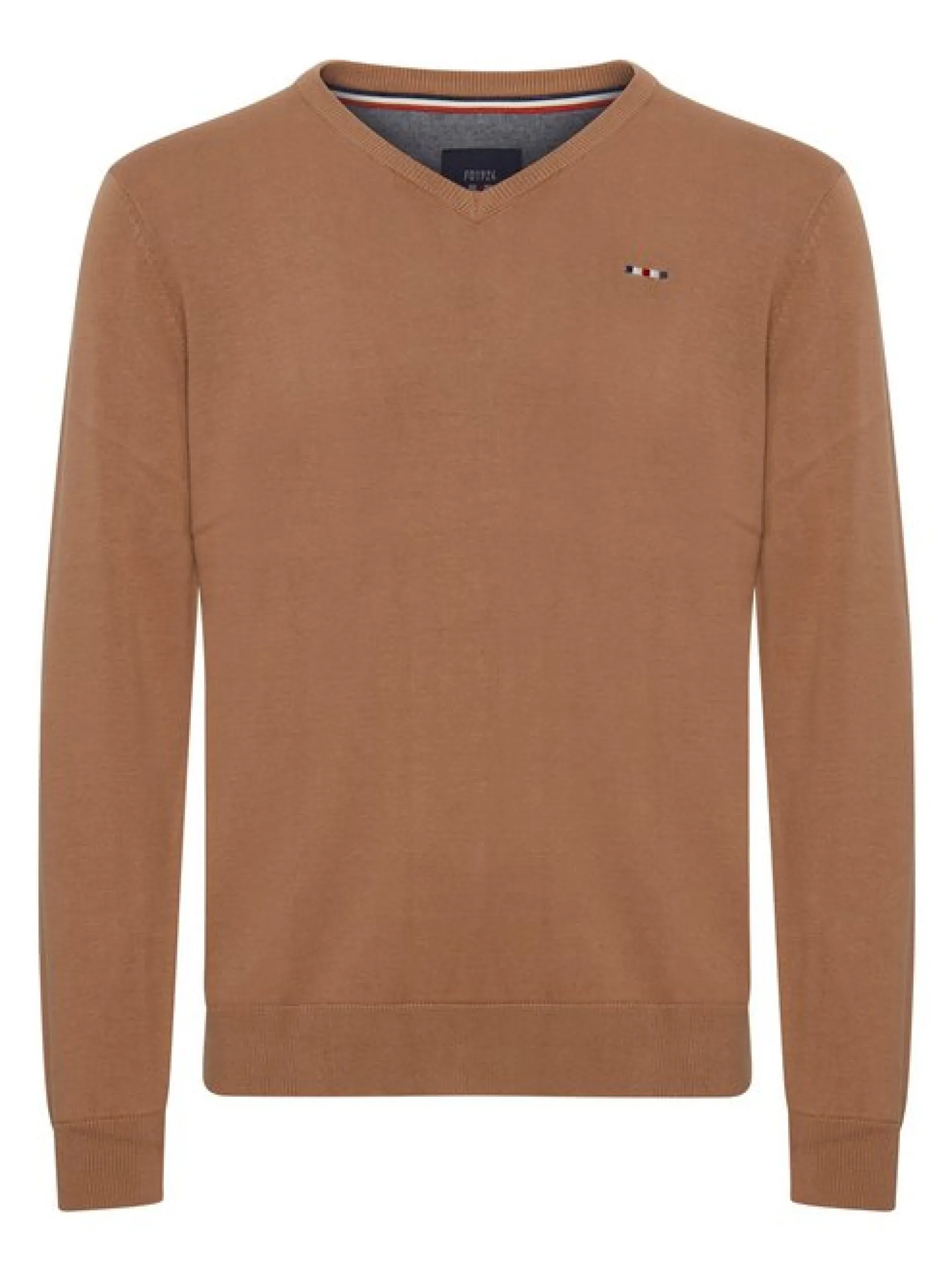 FQ1924 Herren Strickpullover - FQFynjard in braun