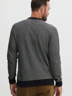 FQ1924 Herren Strickpullover - FQLeon in schwarz
