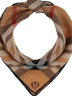 Fraas Damen Seidentuch in camel mehrfarbig