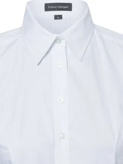Franco Callegari Damen Bluse in weiß - Ärmel: ohne Arm