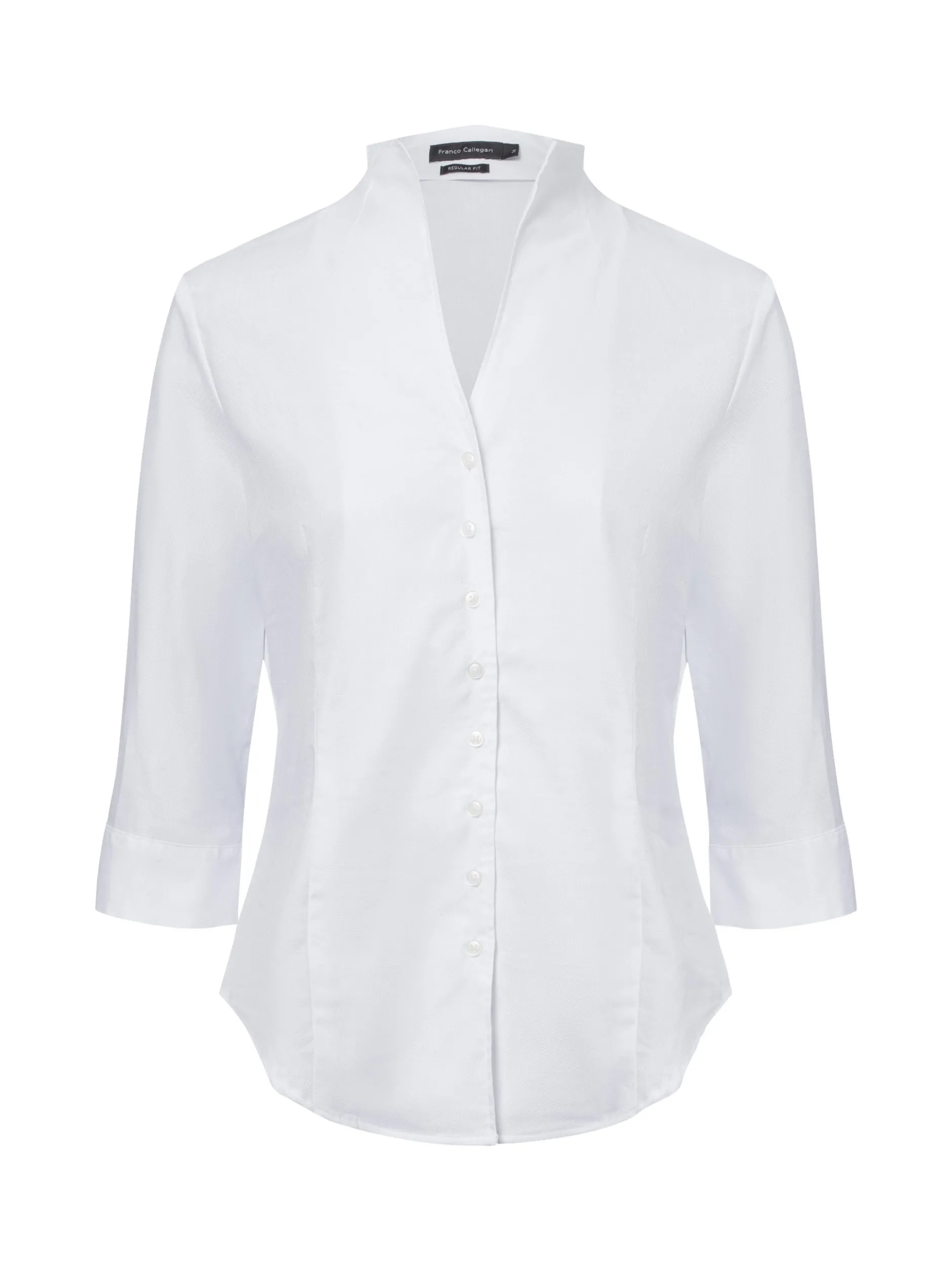 Franco Callegari Damen Bluse in weiß - Ärmel: 3/4 Arm