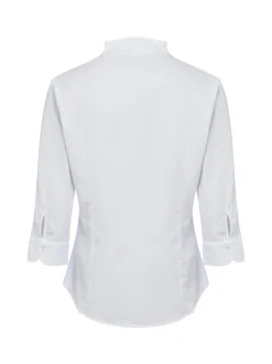 Franco Callegari Damen Bluse in weiß - Ärmel: 3/4 Arm