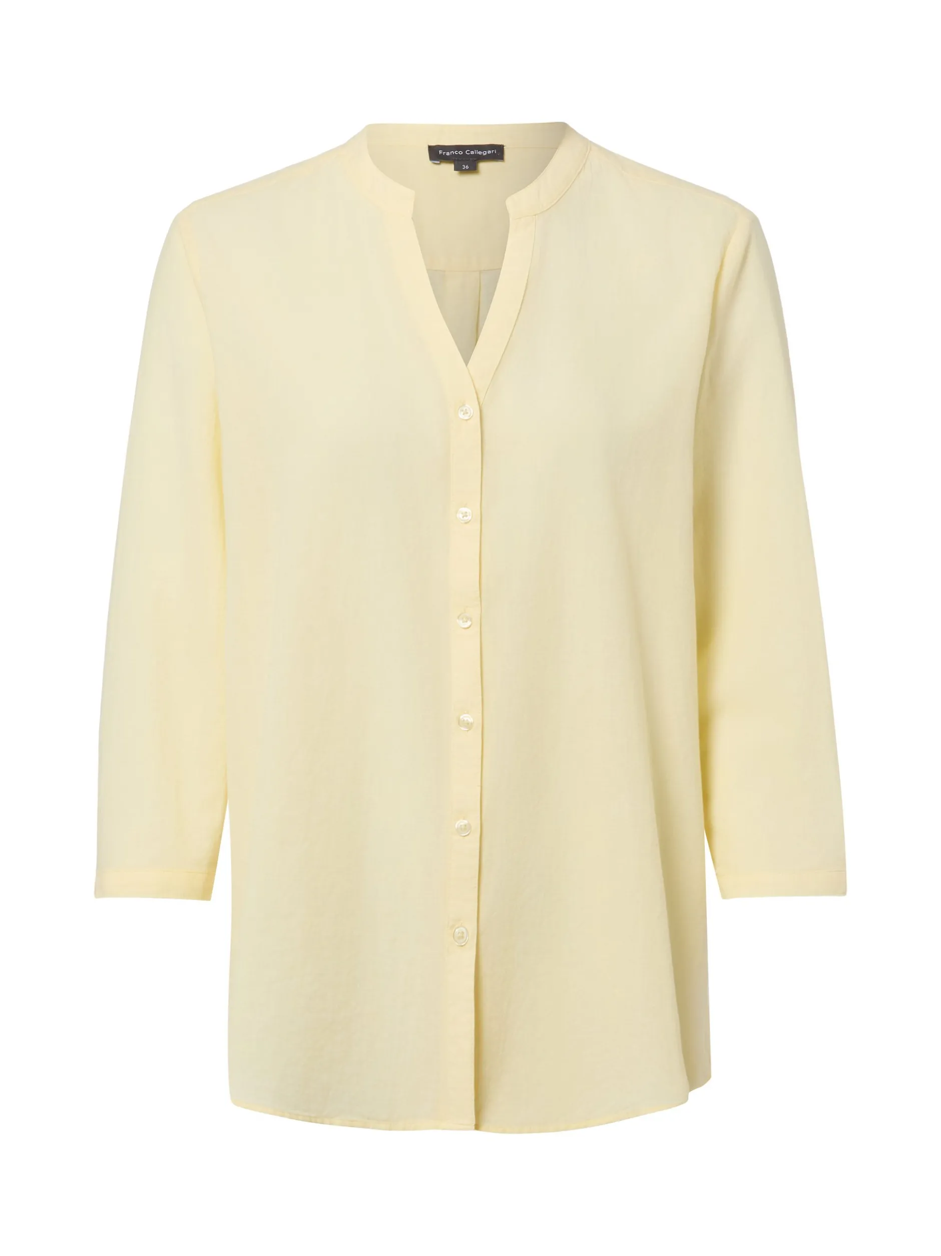 Franco Callegari Damen Bluse in gelb - Ärmel: 3/4 Arm
