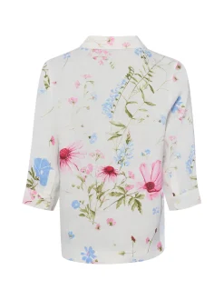 Franco Callegari Damen Bluse in ecru mehrfarbig