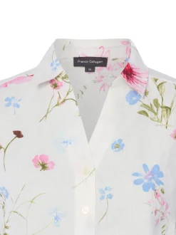 Franco Callegari Damen Bluse in ecru mehrfarbig