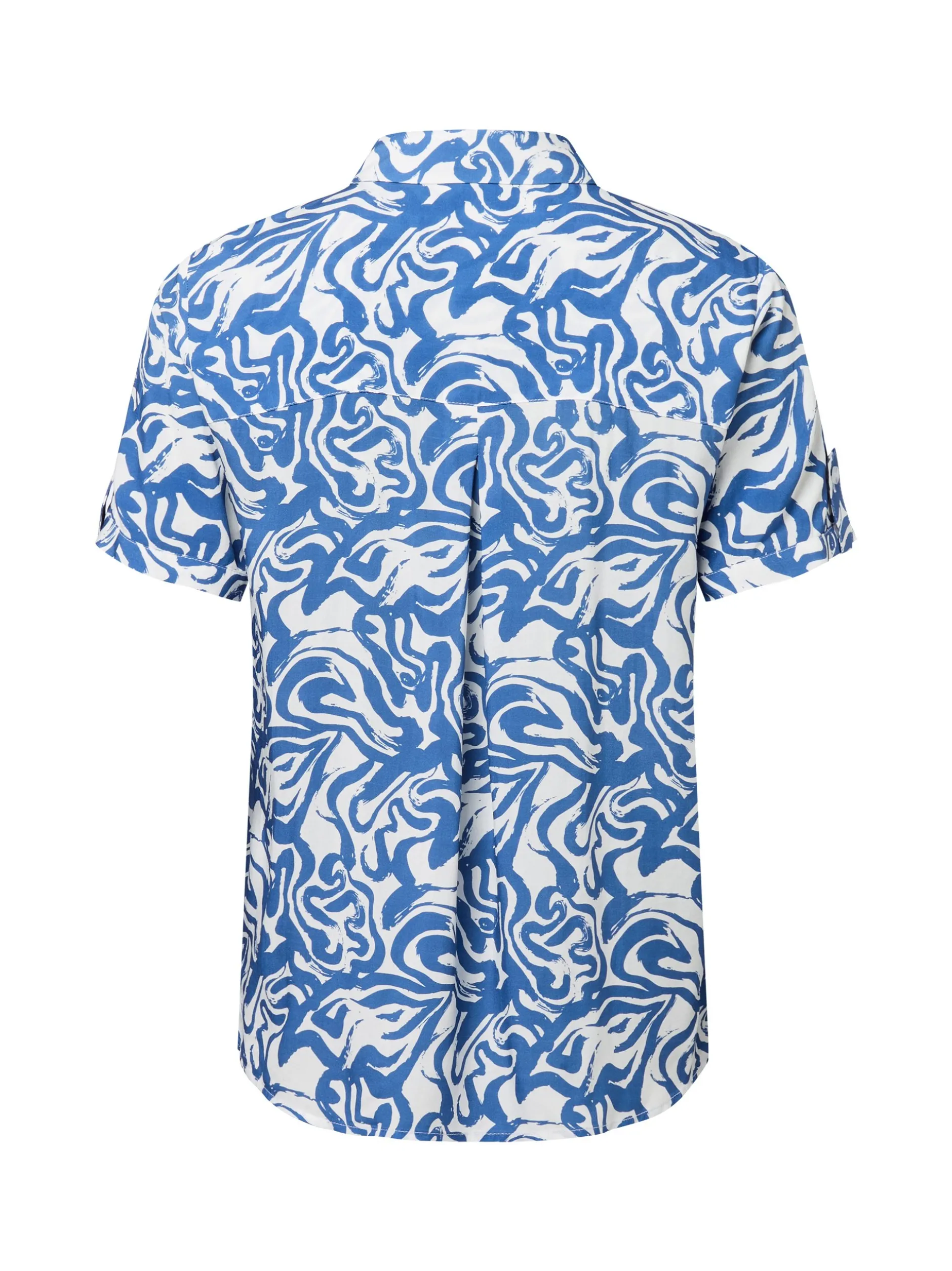 Franco Callegari Damen Bluse in indigo weiß