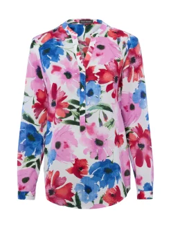 Franco Callegari Damen Bluse in mehrfarbig rosa