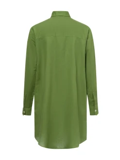 Franco Callegari Damen Bluse mit Leinenanteil - Gudrun in erbse