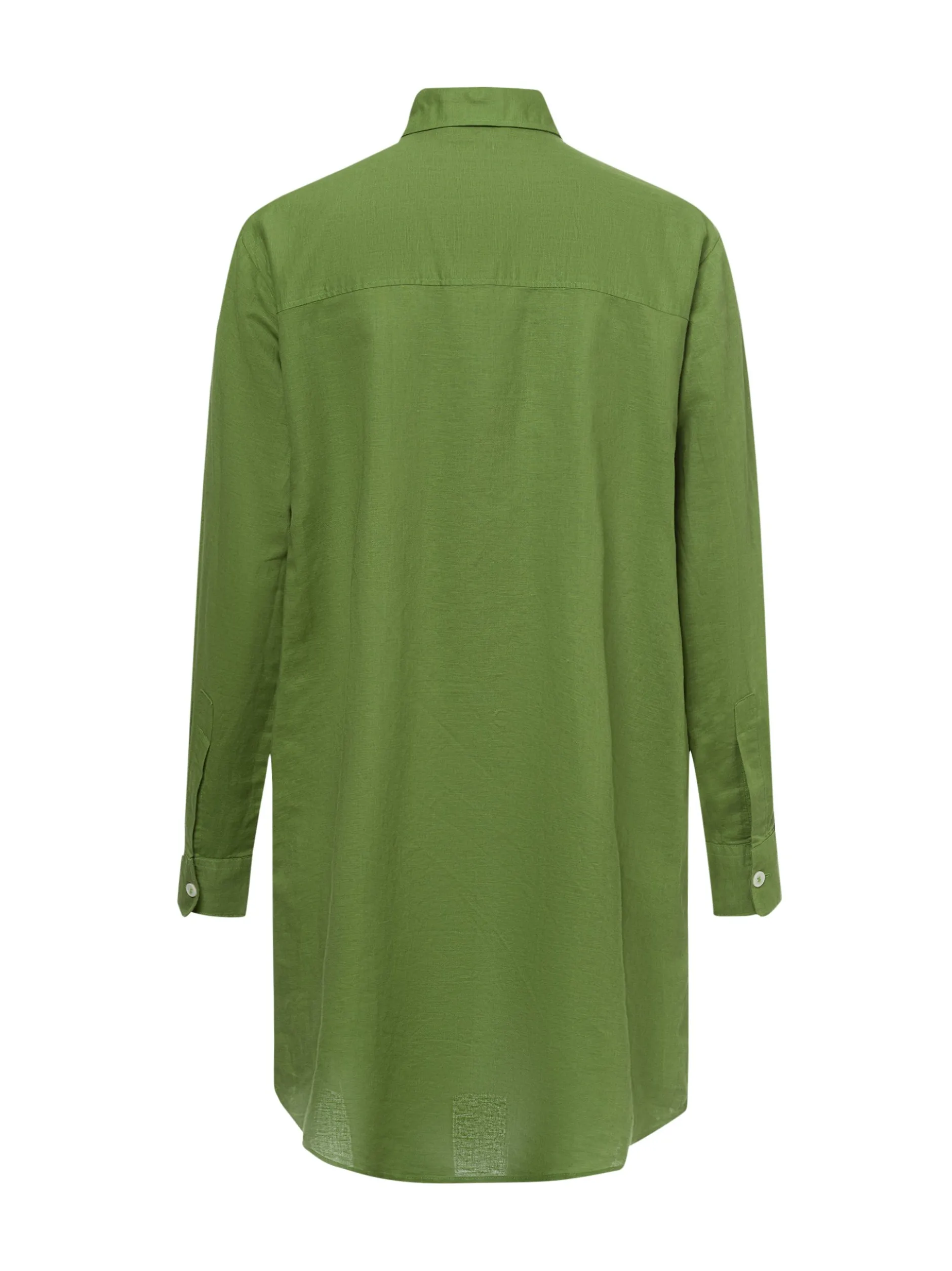 Franco Callegari Damen Bluse mit Leinenanteil - Gudrun in erbse