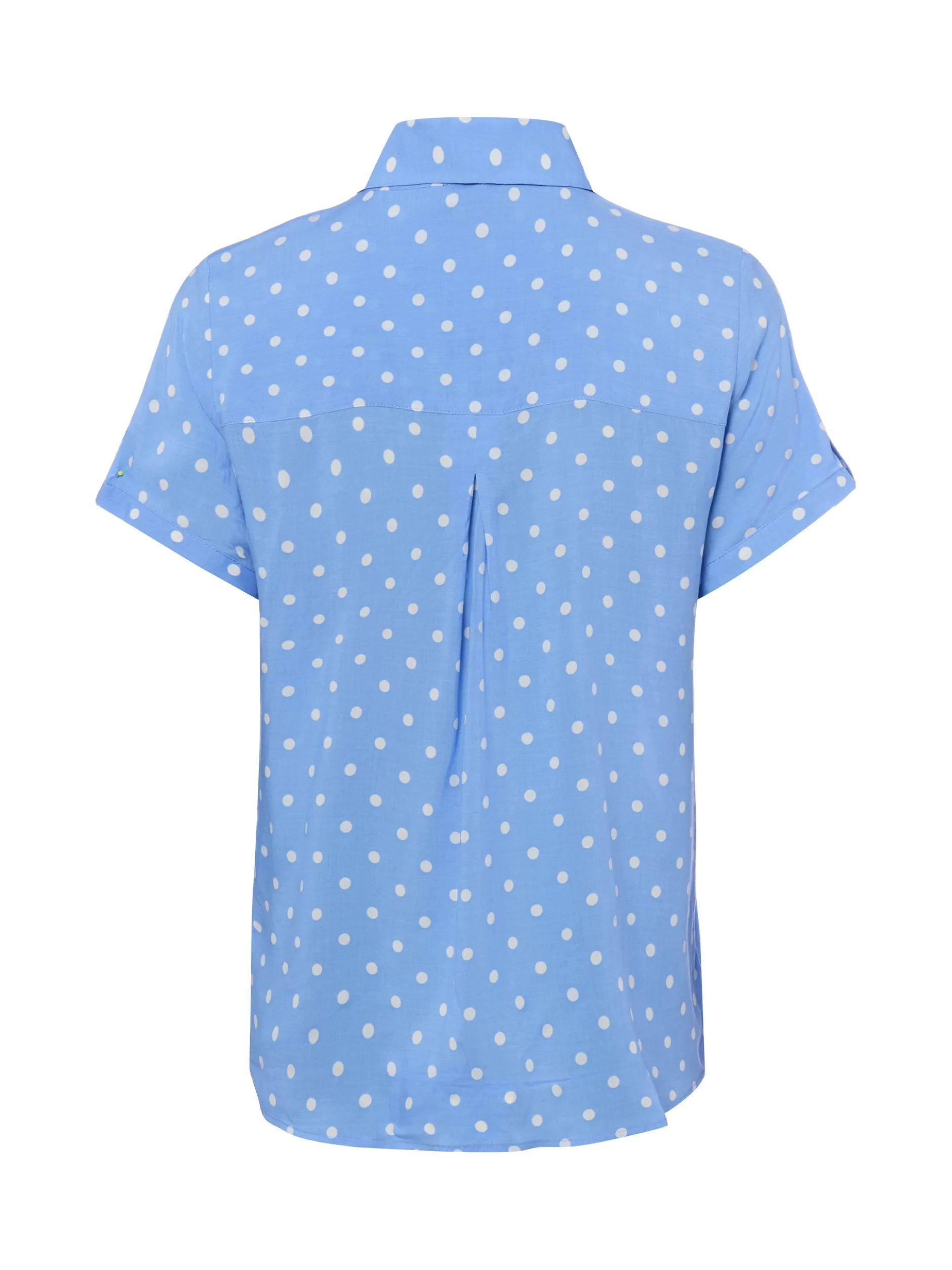 Franco Callegari Damen Kurzarmbluse - Debby in blau weiß