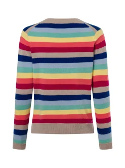 Franco Callegari Damen Strickpullover aus Cashmere in ecru mehrfarbig