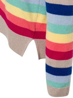Franco Callegari Damen Strickpullover aus Cashmere in ecru mehrfarbig