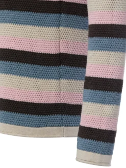 Franco Callegari Damen Strickpullover in rosa blau