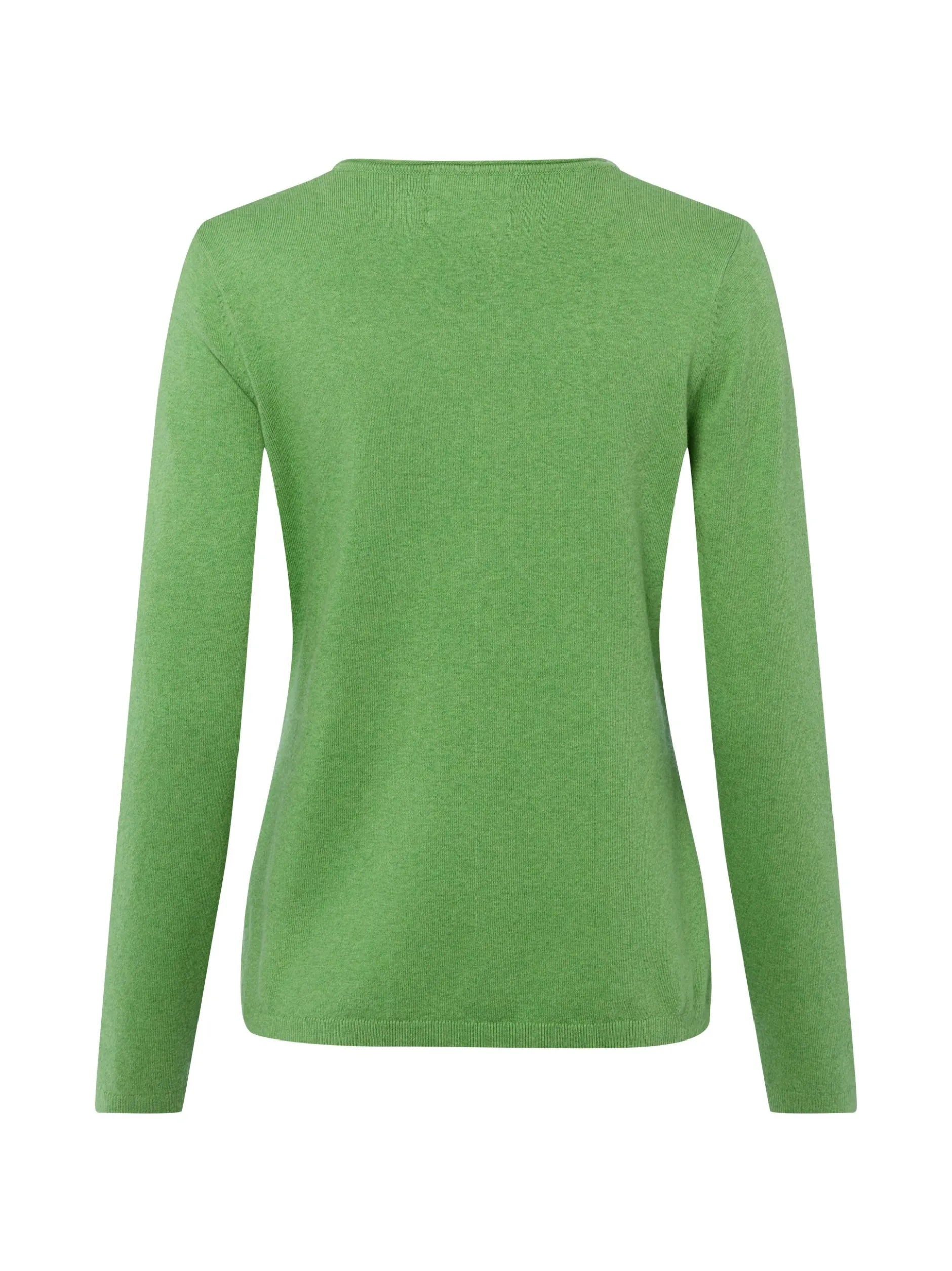 Franco Callegari Damen Strickpullover mit Cashmere-Anteil in erbse