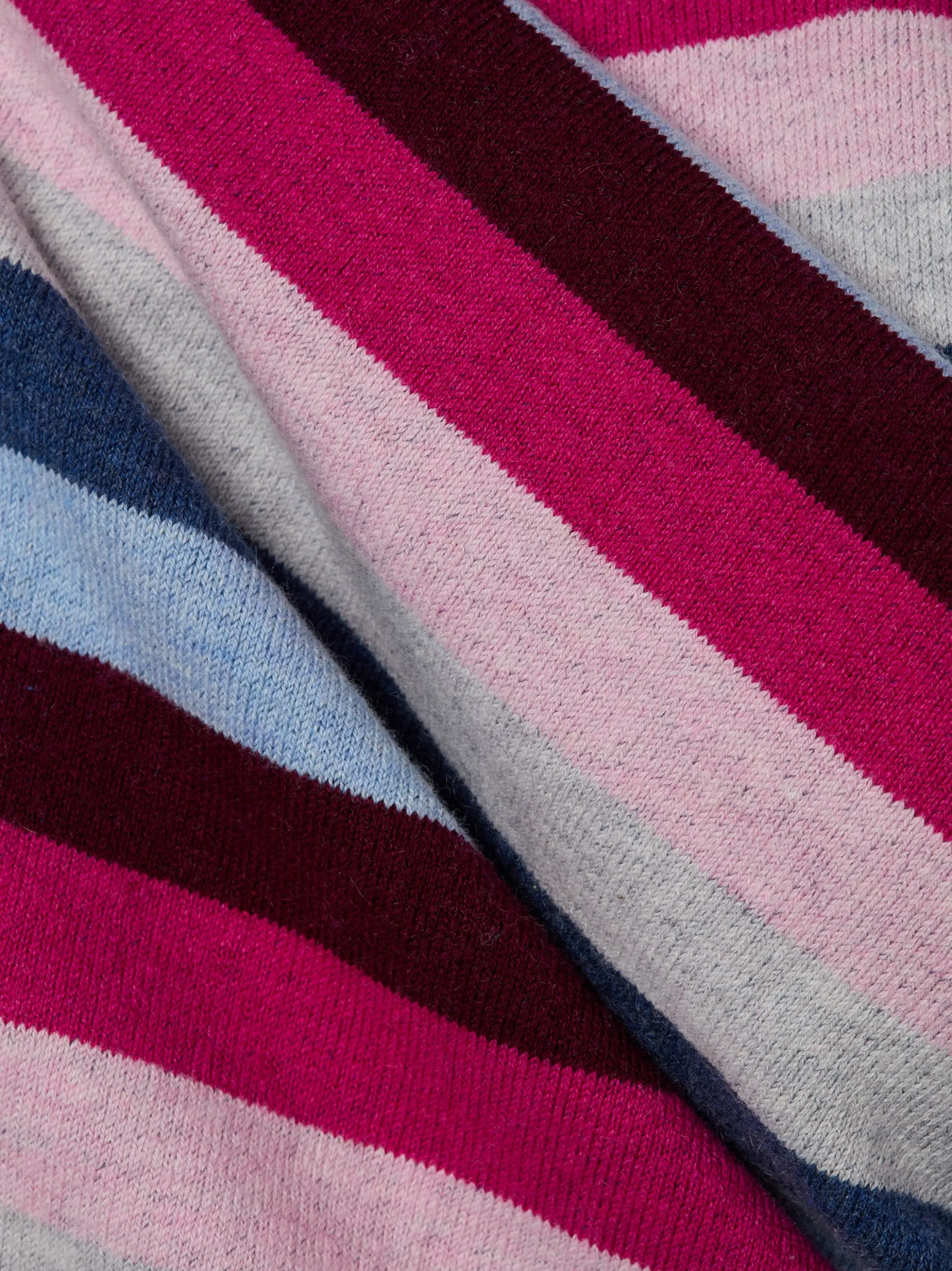 Franco Callegari Damen Strickpullover mit Cashmereanteil in fuchsia mehrfarbig