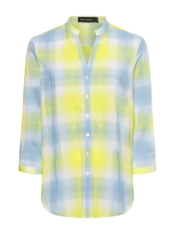 Franco Callegari Damen Tunikabluse in limone hellblau