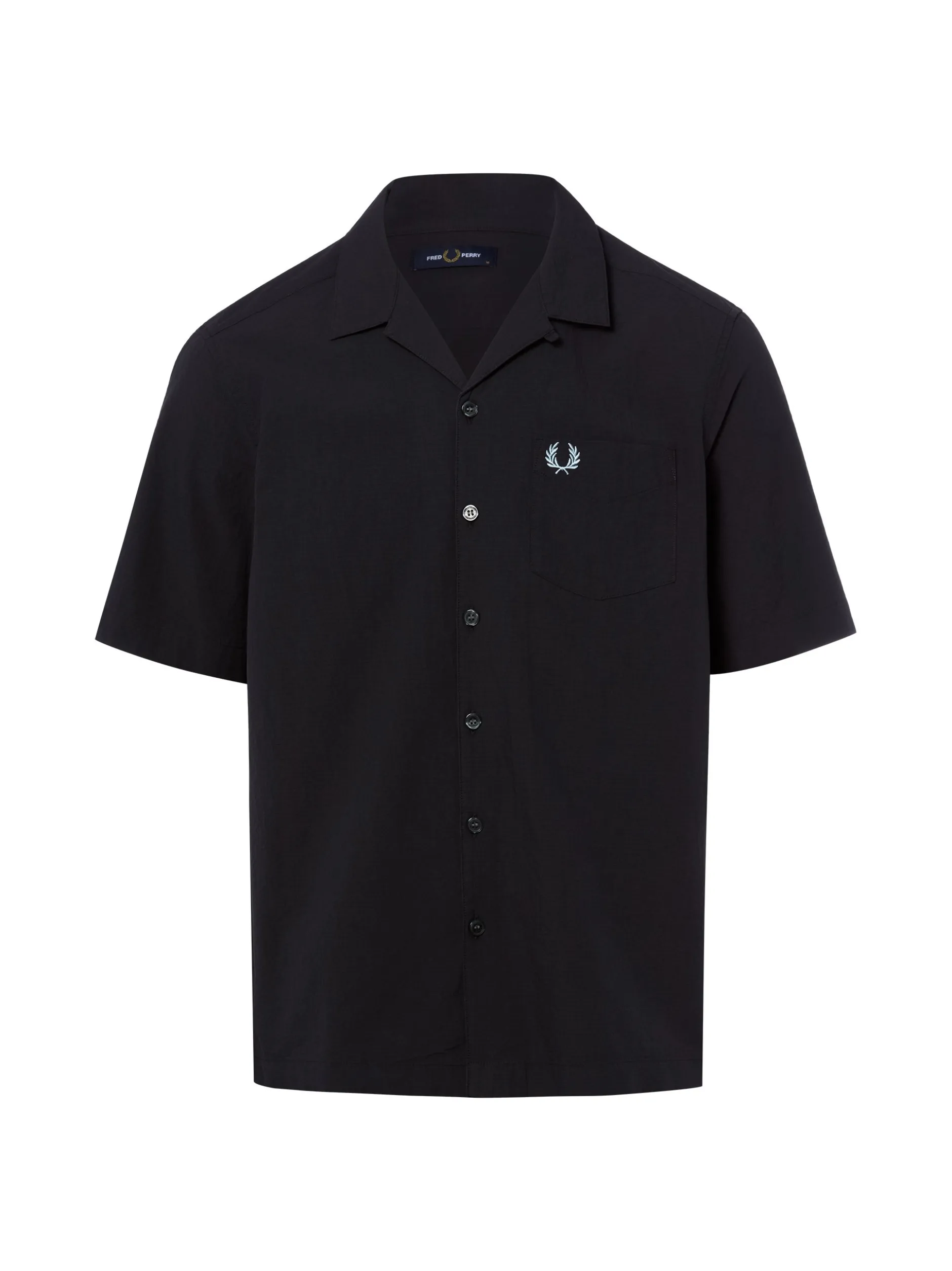 Fred Perry Herren Kurzarmhemd in anthrazit