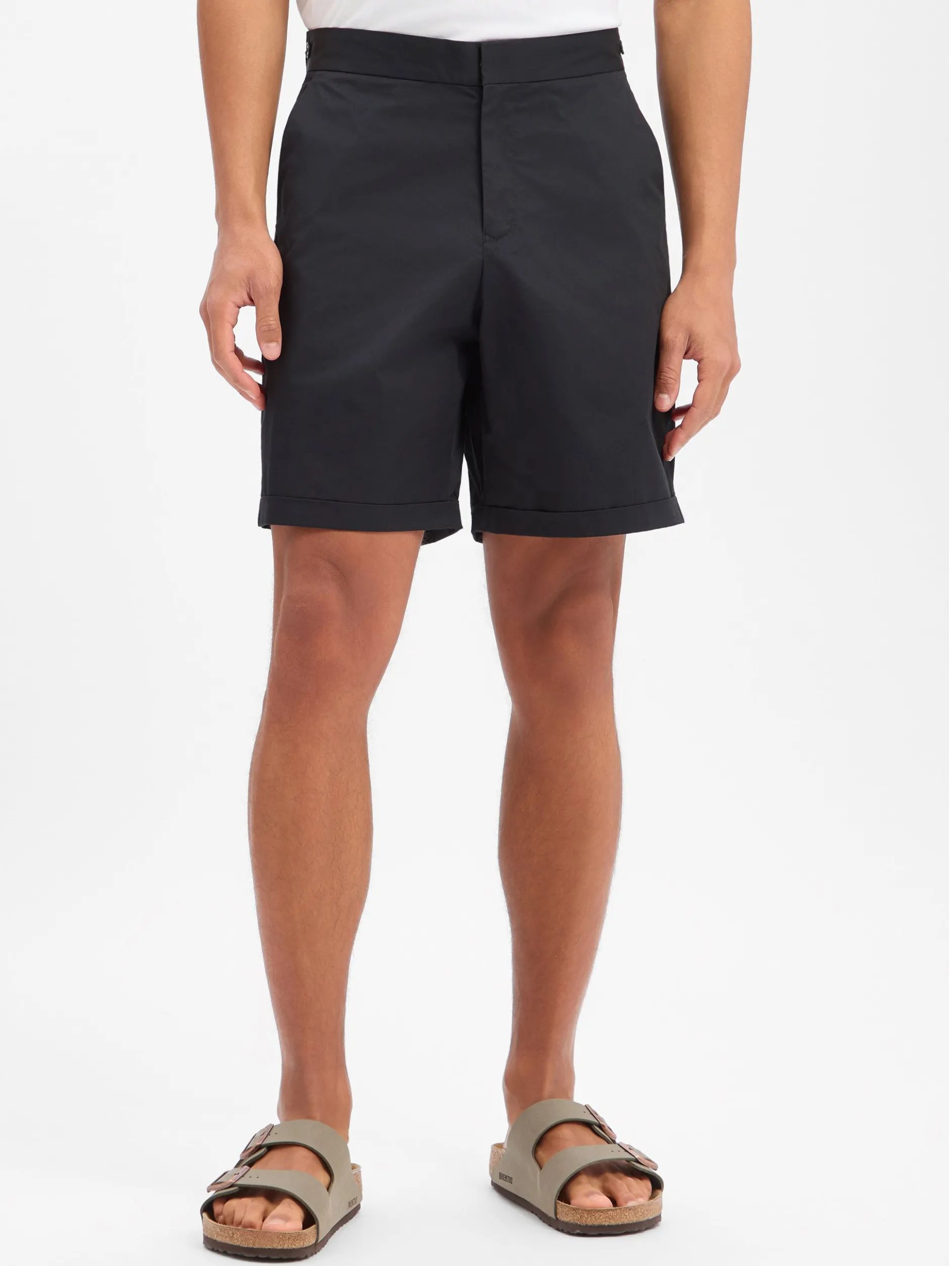 Fred Perry Herren Shorts in schwarz - Länge: kurz