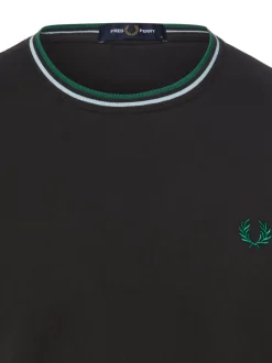 Fred Perry Herren T-Shirt in anthrazit - Ärmel: kurzarm