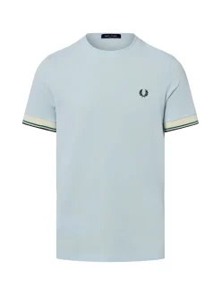 Fred Perry Herren T-Shirt in hellblau - Ärmel: kurzarm