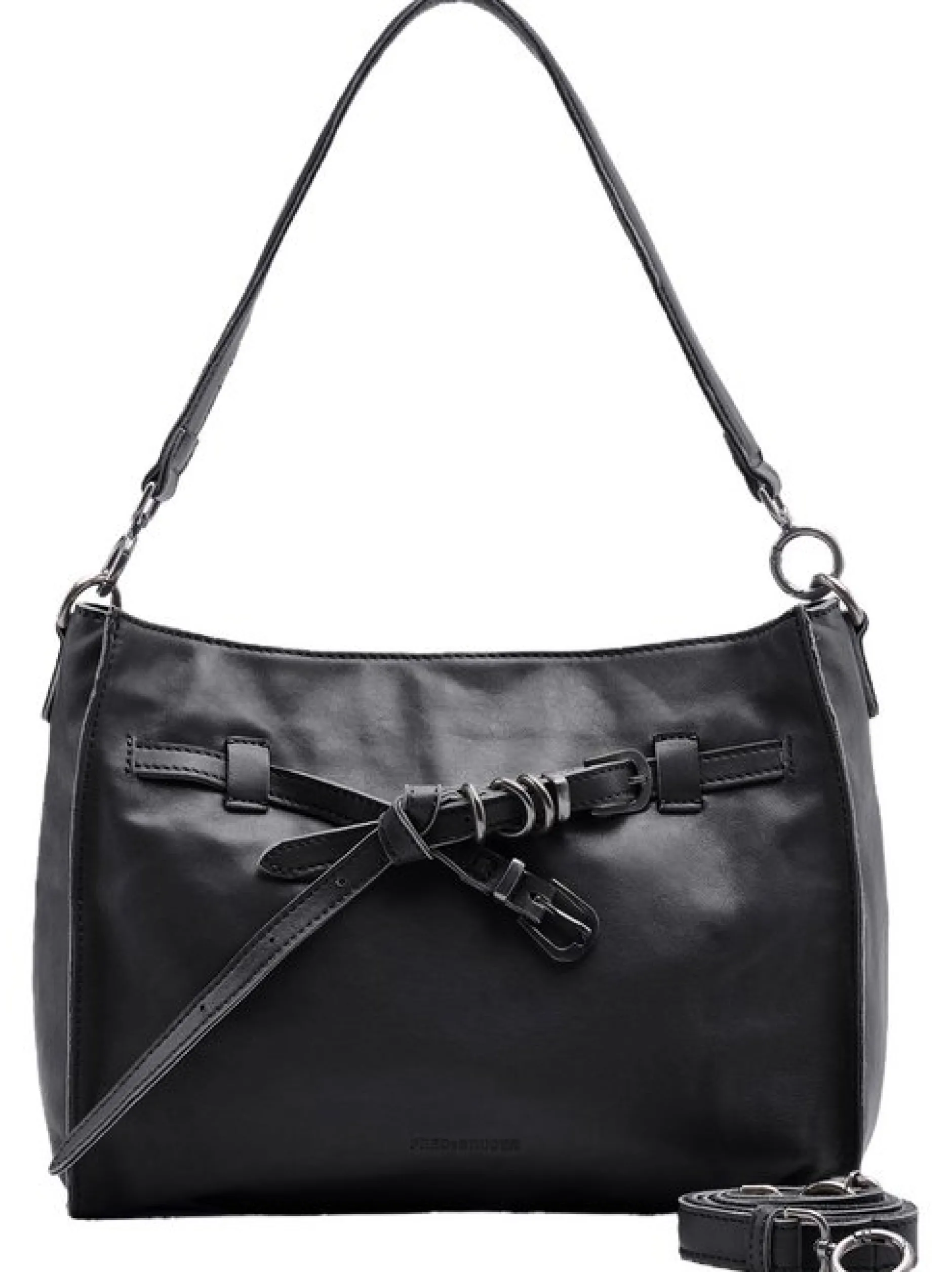 FredsBruder Damen Schultertasche - Belted With Love Shoulderbag in schwarz