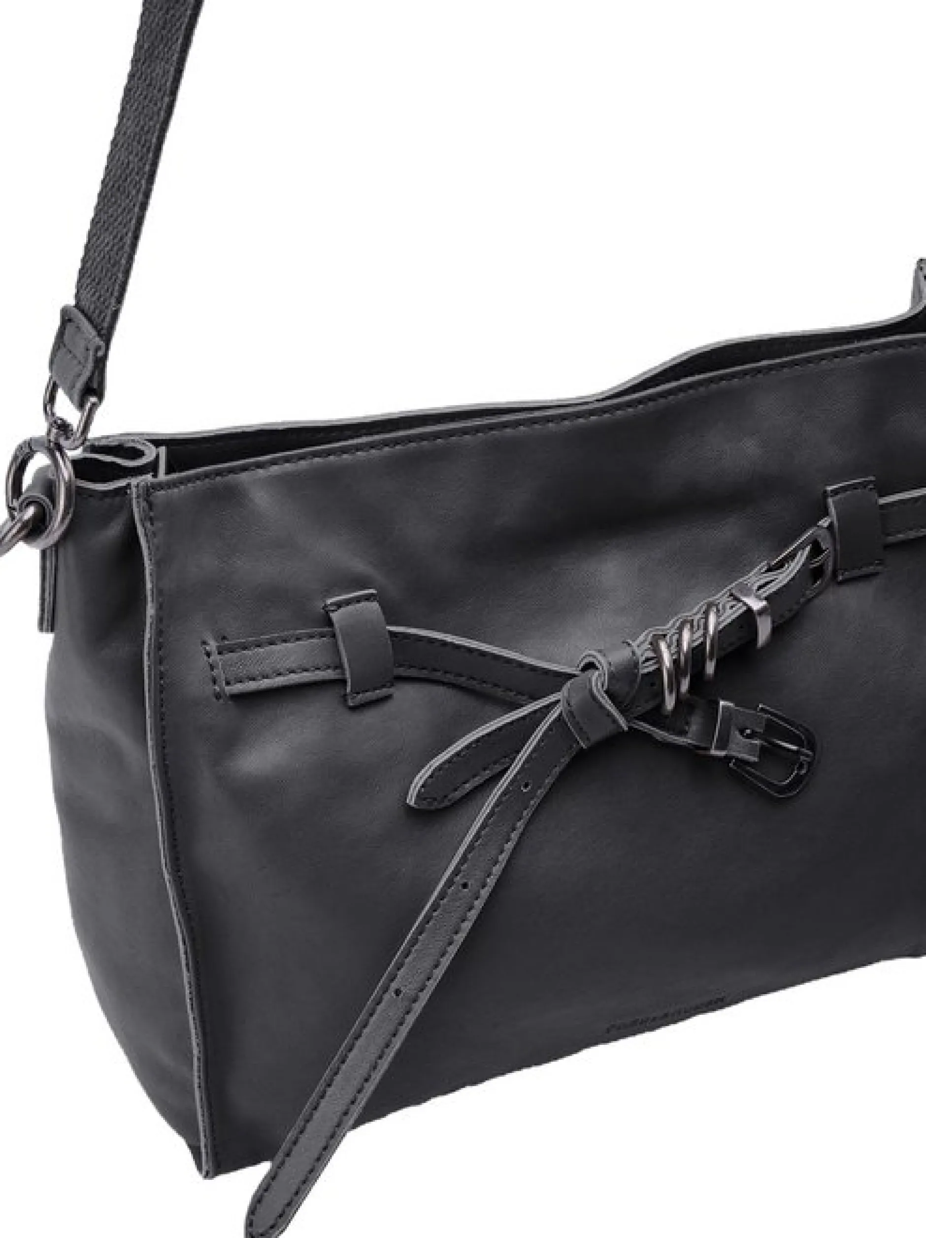 FredsBruder Damen Schultertasche - Belted With Love Shoulderbag in schwarz