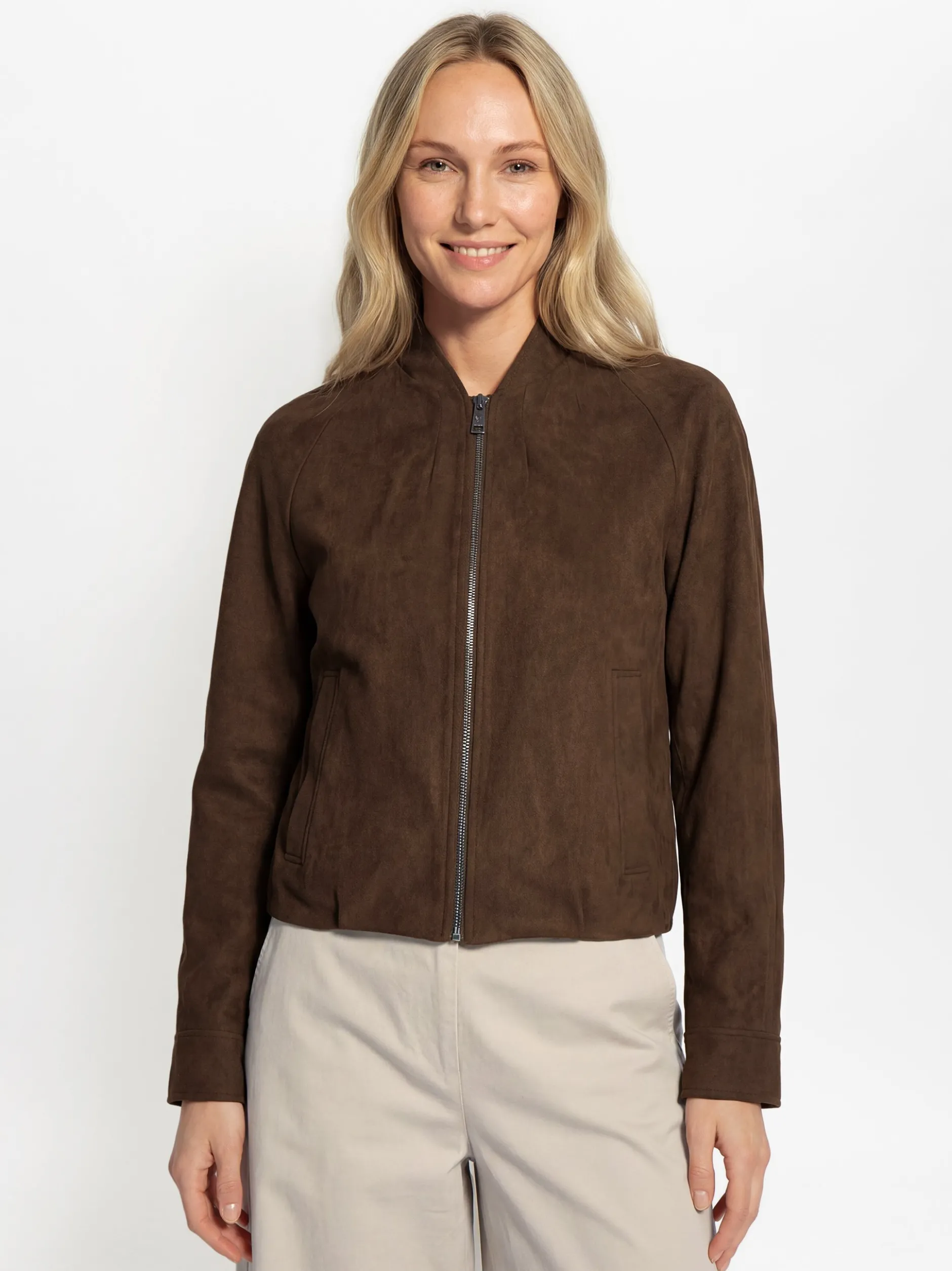 Fuchs Schmitt Damen Kunstlederjacke - Brescia in schlamm