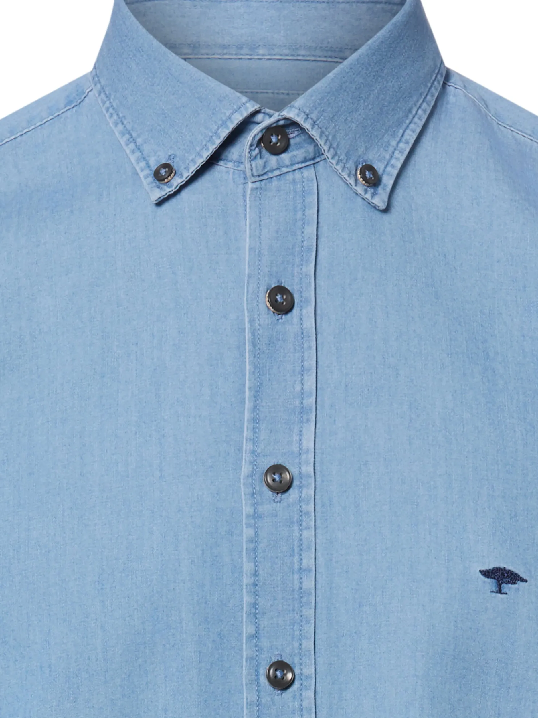 Fynch-Hatton Herren Jeanshemd in hellblau