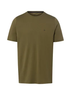 Fynch-Hatton Herren T-Shirt in oliv - Ärmel: kurzarm