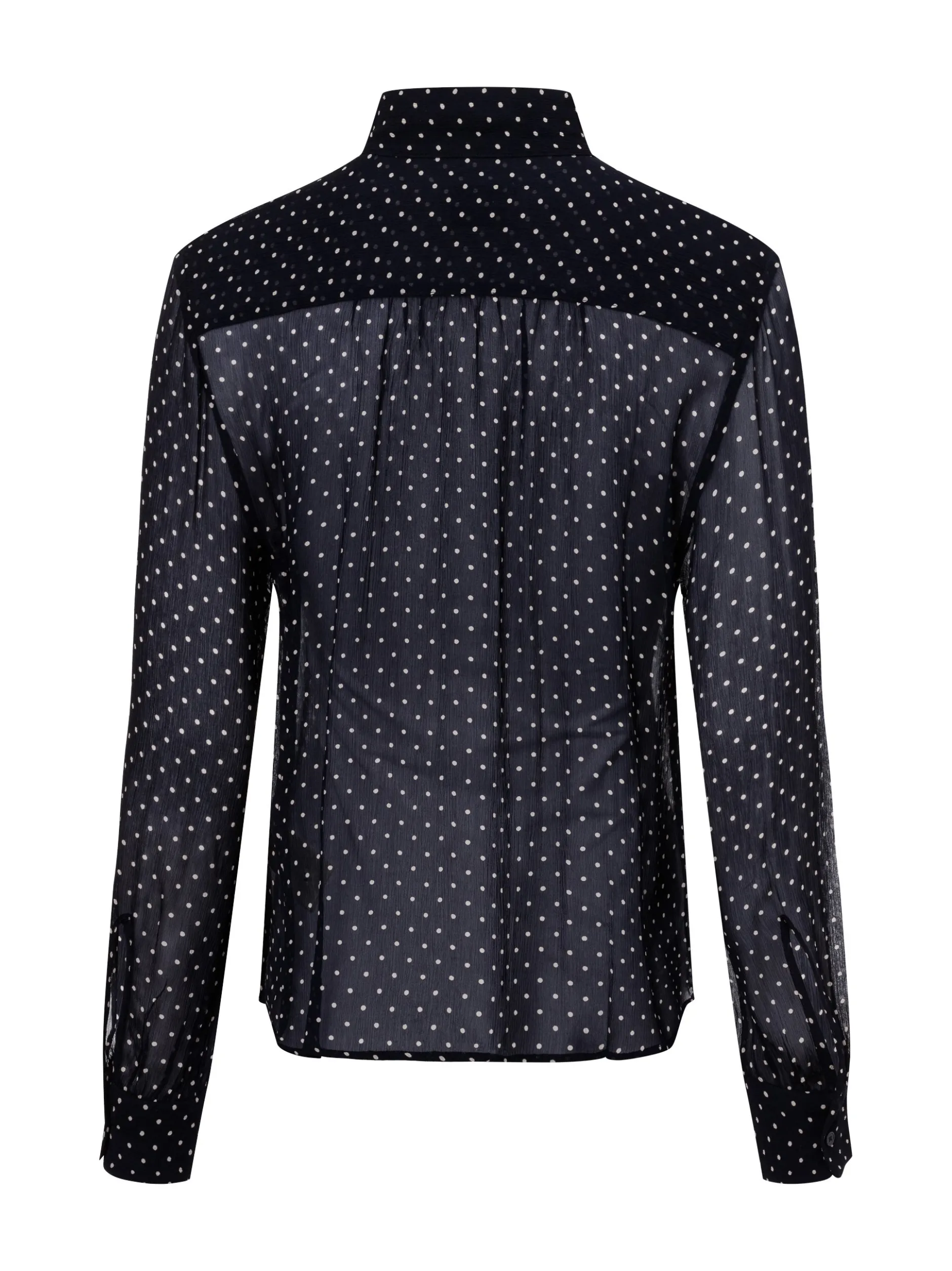Gant Damen Bluse in marine weiß - Ärmel: langarm