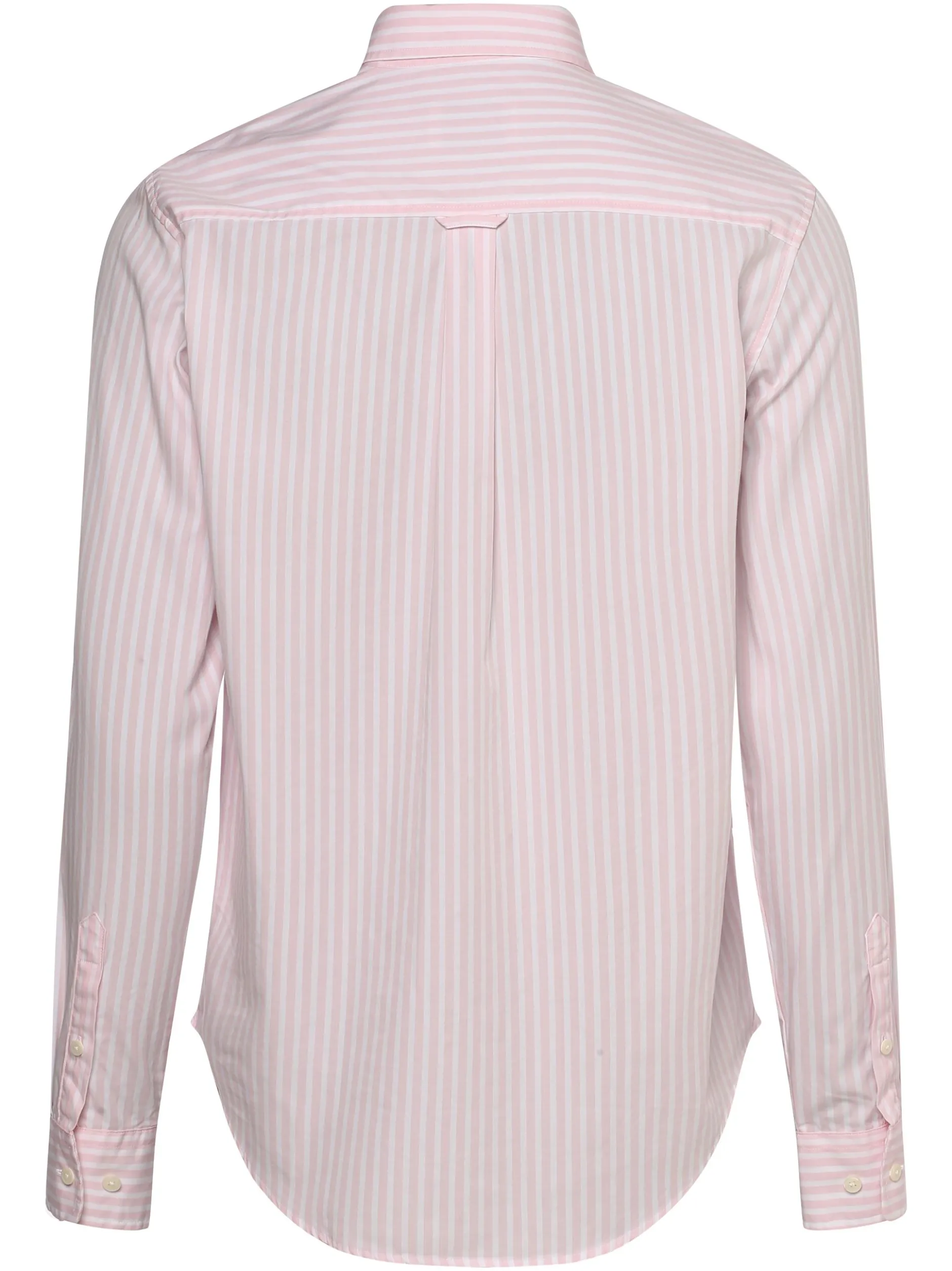 Gant Damen Bluse in rosa weiß - Ärmel: langarm