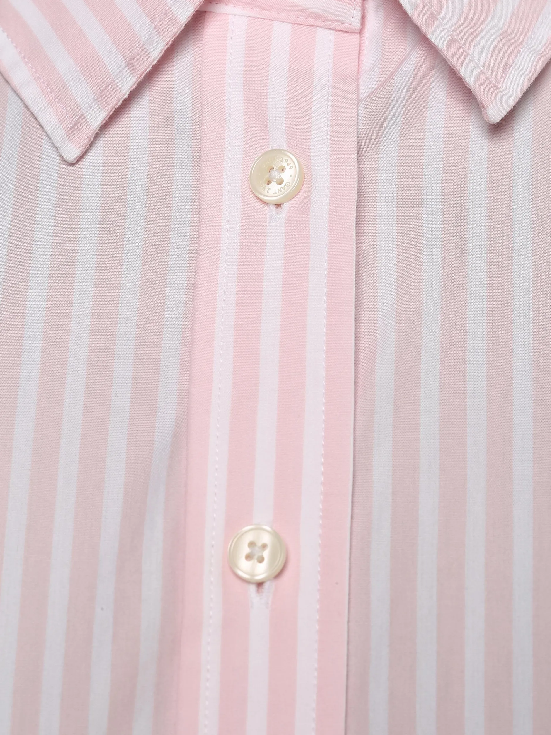 Gant Damen Bluse in rosa weiß - Ärmel: langarm