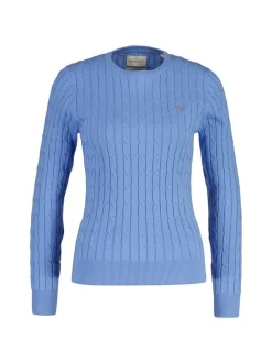 Gant Damen Strickpullover in blau - Ausschnitt: Rundhals