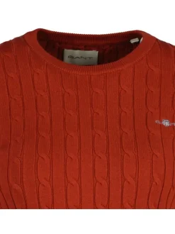 Gant Damen Strickpullover in rot - Ausschnitt: Rundhals