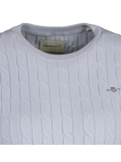 Gant Damen T-Shirt in hellblau - Ausschnitt: Rundhals