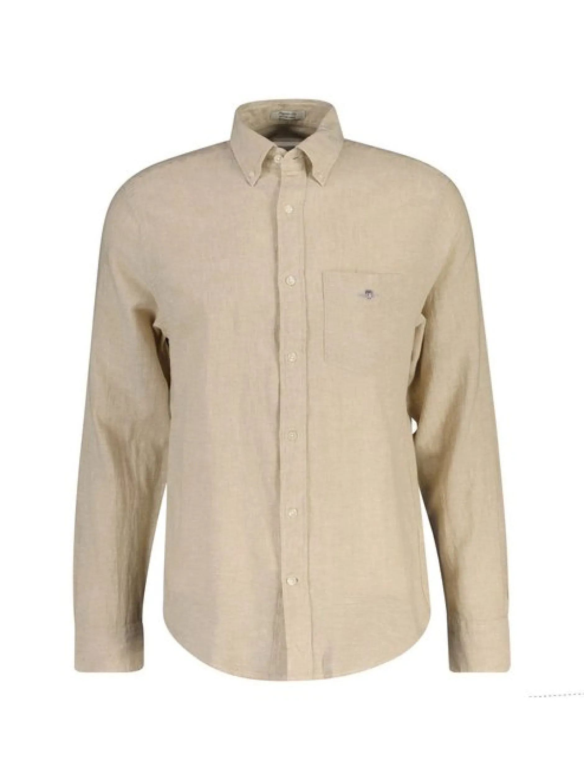 Gant Herren Hemd in beige - Ärmel: langarm
