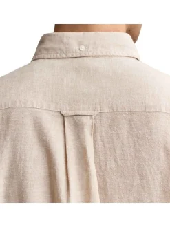 Gant Herren Hemd in beige - Ärmel: langarm