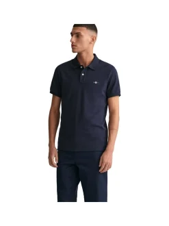 Gant Herren Poloshirt in blau - Ausschnitt: Polokragen