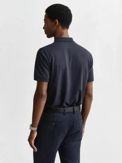 Gant Herren Poloshirt in marine - Ausschnitt: Polokragen