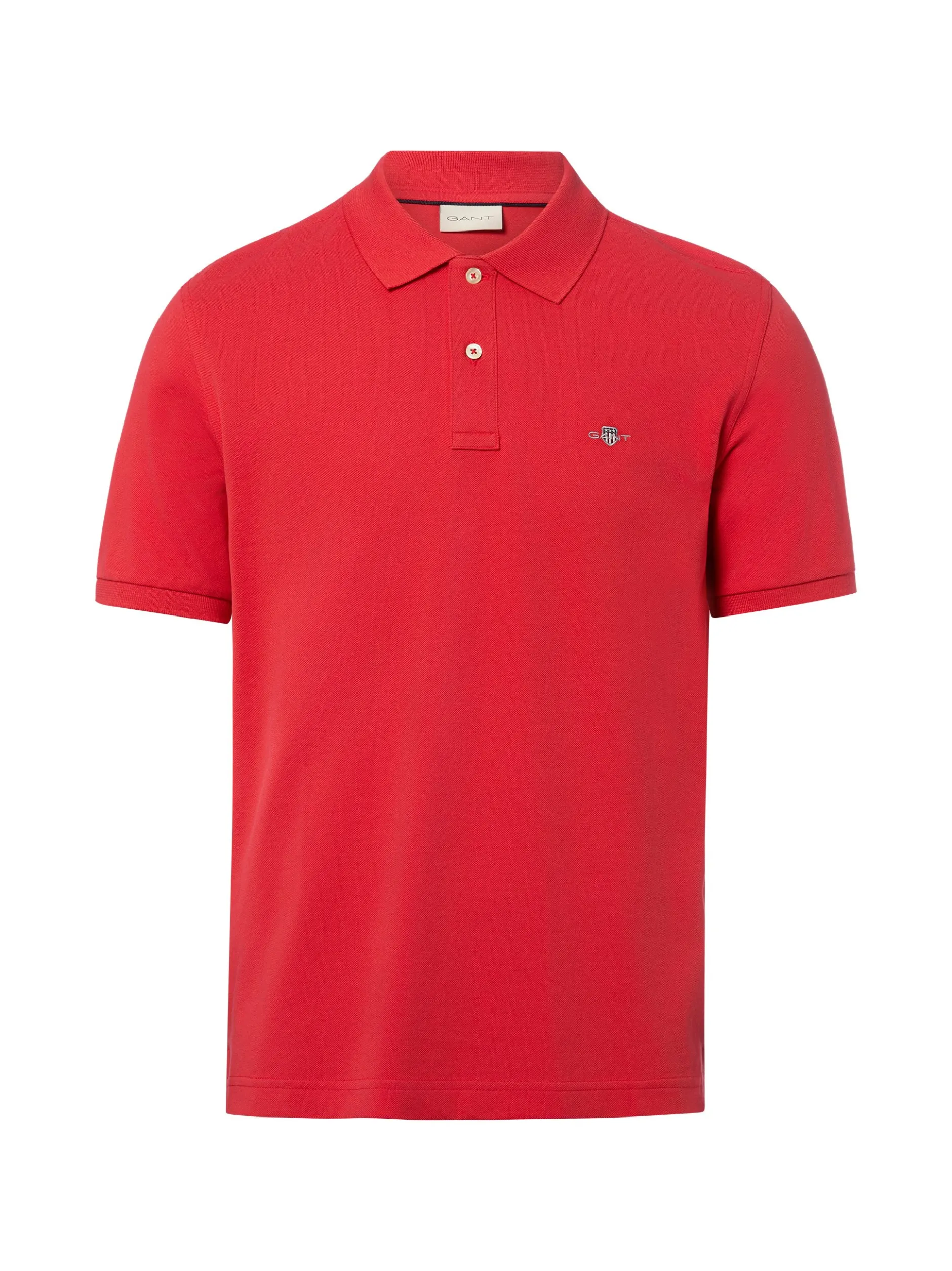 Gant Herren Poloshirt in rot - Ausschnitt: Polokragen
